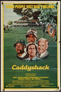 1t0759 CADDYSHACK 1sh 1980 Chevy Chase, Bill Murray, Rodney Dangerfield, golf comedy classic!