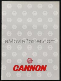 1t0275 CANNON 1986-87 campaign book 1986 Superman IV, Masters of the Universe, Cannonball Run III!