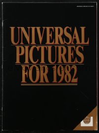 1t0428 UNIVERSAL 1982 campaign book 1982 includes great advance ad for E.T., The Thing + more!