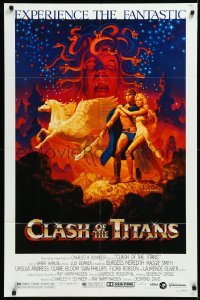1t0763 CLASH OF THE TITANS 1sh 1981 Ray Harryhausen, fantasy art by Greg & Tim Hildebrandt!
