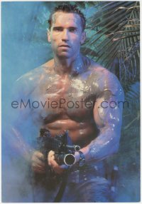 1t0058 PREDATOR 10x14 Turkish commercial poster 1987 best c/u of barechested Arnold Schwarzenegger!