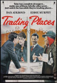 1t0139 TRADING PLACES English 1sh 1983 great different Purkis art of Eddie Murphy & Dan Aykroyd!