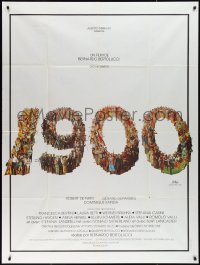 1t1704 1900 French 1p 1977 Bernardo Bertolucci, cool title art by Jean Mascii & Jouineau Bourduge!