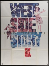 1t1790 WEST SIDE STORY French 1p R1980s Academy Award winning classic musical, wonderful art!