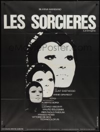 1t1794 WITCHES French 1p 1968 Le Streghe, triple image of Silvana Mangano in wild costume!