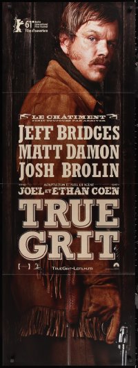 1t1702 TRUE GRIT French door panel 2010 full-length Matt Damon, directed by the Coen Brothers!