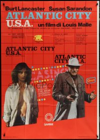 1t0130 ATLANTIC CITY Italian 1p 1980 Burt Lancaster & sexy half-naked Susan Sarandon, different!