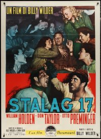 1t1588 STALAG 17 Italian 1p 1953 William Holden, Robert Strauss, Billy Wilder classic, different!
