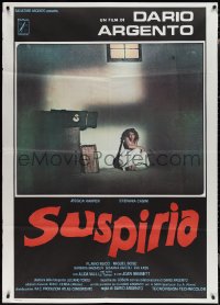 1t1591 SUSPIRIA Italian 1p 1977 classic Dario Argento horror, Stefania Casini, red title style!