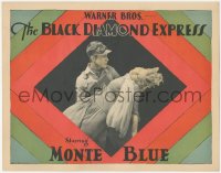 1t1131 BLACK DIAMOND EXPRESS LC 1927 portrait of Monte Blue holding unconscious Edna Murphy, rare!