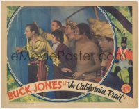 1t1136 CALIFORNIA TRAIL LC 1933 Buck Jones in cool outfit with Helen Mack & others behind him!