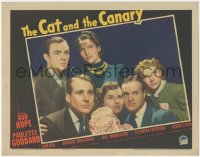 1t1138 CAT & THE CANARY LC 1939 great posed portrait of Paulette Goddard, Bob Hope & top cast!