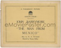 1t1067 MAN FROM MEXICO TC R1910s John Barrymore lies to his wife about being in jail, ultra rare!