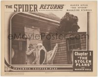 1t1322 SPIDER RETURNS chapter 1 LC 1941 Warren Hull as the famous crime smasher, The Stolen Plans!