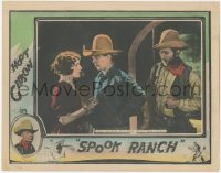 1t1324 SPOOK RANCH LC 1925 cowboy hero Hoot Gibson walks right into the enemies' trap!