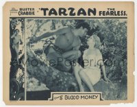 1t1337 TARZAN THE FEARLESS chapter 5 LC 1933 Buster Crabbe & Julie Bishop c/u in tree, Blood Money!