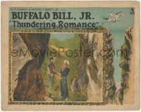 1t1342 THUNDERING ROMANCE LC 1924 Buffalo Bill Jr. holding hands with man in canyon, ultra rare!