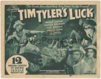 1t1099 TIM TYLER'S LUCK whole serial TC 1937 Universal, cool art of Frankie Thomas & wild animals!