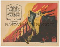 1t1350 TRIUMPH LC 1924 Leatrice Joy on flaming stairs, directed by Cecil B DeMille, ultra rare!