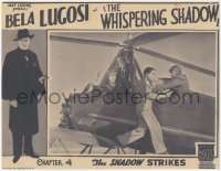 1t1361 WHISPERING SHADOW chapter 4 LC 1933 Bela Lugosi full-length in border, The Shadow Strikes!