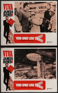 1t1538 YOU ONLY LIVE TWICE 2 LCs R1970 Sean Connery as James Bond, Donald Pleasence as Blofeld!