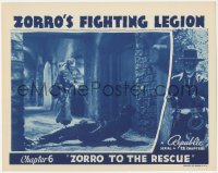 1t1369 ZORRO'S FIGHTING LEGION chapter 6 LC 1939 masked Reed Hadley cornered, Zorro to the Rescue!
