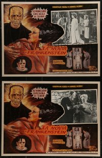 1t0448 BRIDE OF FRANKENSTEIN 2 Mexican LCs R1990s Boris Karloff as the monster & Elsa Lanchester!