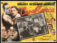 1t0453 CASABLANCA Mexican LC R1990s Humphrey Bogart, Ingrid Bergman & Dooley Wilson at the piano!