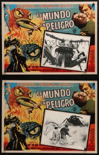 1t0452 THEM 2 Mexican LCs R1990s great giant bug special effects scenes on both + cool border art!