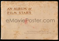 1t0480 ALBUM OF FILM STARS 1st series English cigarette card album 1933 w/50 color cards on 20 pages!