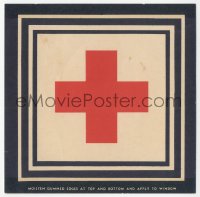 1t0465 AMERICAN RED CROSS 5x5 window decal 1920s display it at your home or store to show suppport!