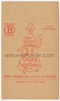 1t0484 BRUCKER & BOGHIEN order form 1900s art of Yellow Kid selling their cigars!