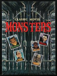 1t0023 CLASSIC MOVIE MONSTERS first day souvenir portfolio 1996 stamp sheet & 1st day cancellation!