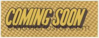 1t0053 THEATER SIGN 4x11 Coming Soon marquee card 1950s hang it in your own home theater!