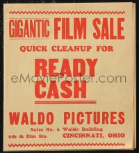1t0474 WALDO PICTURES 6x7 catalog 1930s gigantic film sale, quick cleanup for ready cash!
