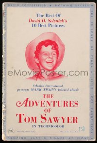 1t1807 ADVENTURES OF TOM SAWYER pressbook 1938 Tommy Kelly as Mark Twain's classic character, rare!