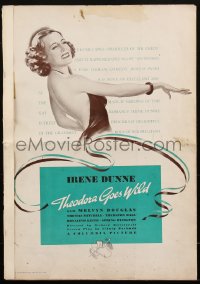 1t2024 THEODORA GOES WILD pressbook 1936 pretty Irene Dunne in the gayest entertainment, ultra rare!