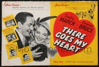 1t2025 THERE GOES MY HEART pressbook 1938 here comes Fredric March & Virginia Bruce, very rare!