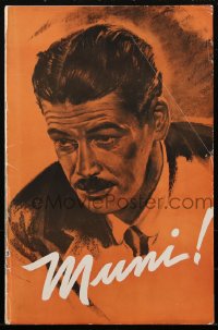 1t2050 WE ARE NOT ALONE pressbook 1939 cool art of Paul Muni, Jane Bryan, James Hilton, ultra rare!