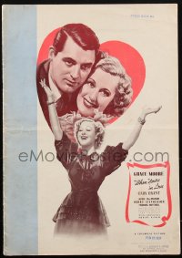 1t2054 WHEN YOU'RE IN LOVE pressbook 1937 Cary Grant & Aussie opera star Grace Moore, ultra rare!