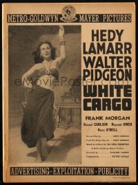 1t2058 WHITE CARGO pressbook 1942 sexy Hedy Lamarr as Tondelayo, Walter Pidgeon, ultra rare!