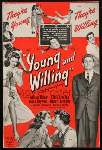 1t2066 YOUNG & WILLING pressbook 1943 William Holden, Eddie Bracken, Susan Hayward, very rare!
