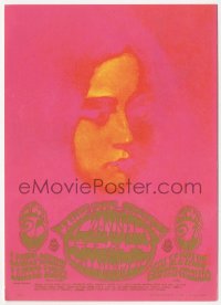 1t0515 CANNED HEAT/ALLMEN JOY postcard 1967 Mouse/Kelly art of woman from the concert poster!