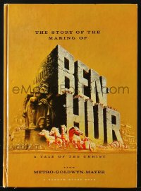 1t0230 BEN-HUR hardcover souvenir program book 1960 William Wyler epic, includes 7x11 fold-out art!