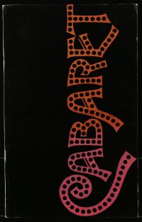 1t0231 CABARET souvenir program book 1972 Liza Minnelli in Nazi Germany, directed by Bob Fosse