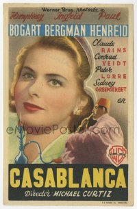 1t0501 CASABLANCA Spanish herald 1946 different image of Ingrid Bergman, Michael Curtiz classic!