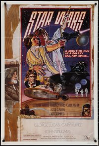 1t0953 STAR WARS style D studio style 1sh 1977 George Lucas, circus poster art by Struzan & White!
