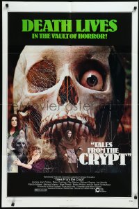 1t0962 TALES FROM THE CRYPT 1sh 1972 Peter Cushing, Joan Collins, E.C. comics, cool skull image!