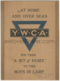1t0067 AT HOME & OVER SEAS 8x11 WWI war poster 1918 YWCA, we take a bit of home to the boys in camp!