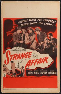 1t1678 STRANGE AFFAIR WC 1944 Allyn Joslyn, Evelyn Keyes, Chapman, Dangerous Blondes sequel!
